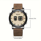 MEGIR Herren-Digitaluhr – Quarz mit Edelstahlarmband und vielseitigem Design