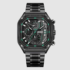 MEGIR Herren-Quarzuhr mit quadratischem Zifferblatt und 3 ATM Chronograph