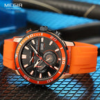 Megir Men's Sports 3678 Watch with Chronograph