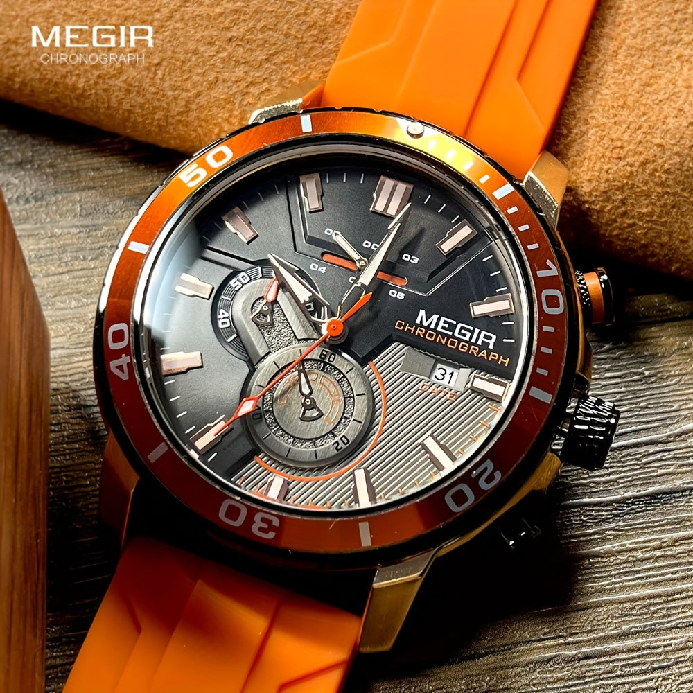 Megir Men's Sports 3678 Watch with Chronograph
