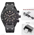 MEGIR SteelForce 44 Chronograph – Steel & Luminous Dial