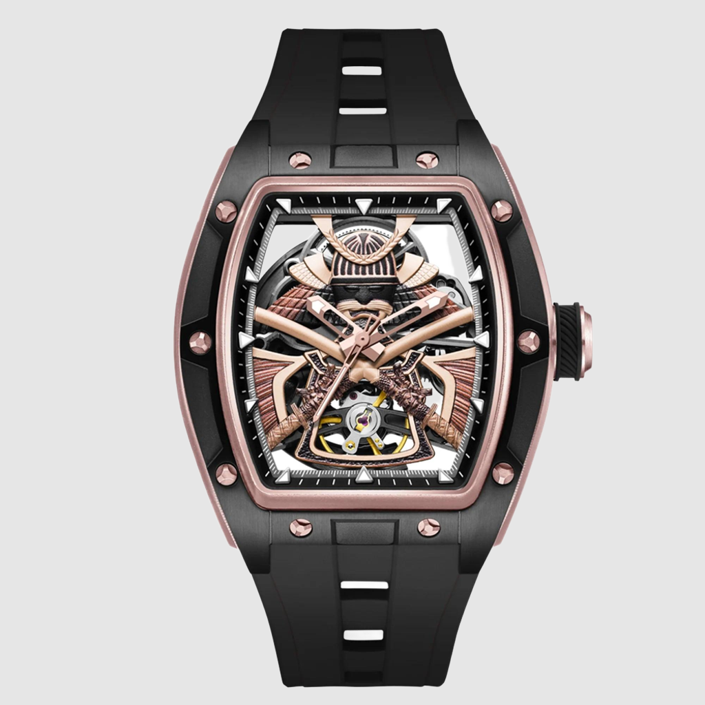 Relógio AutoSkeleton Edge para Homem – Movimento Mecânico e Design Aberto