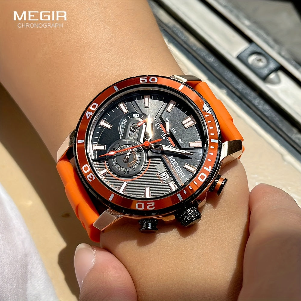 Megir Men's Sports 3678 Watch with Chronograph
