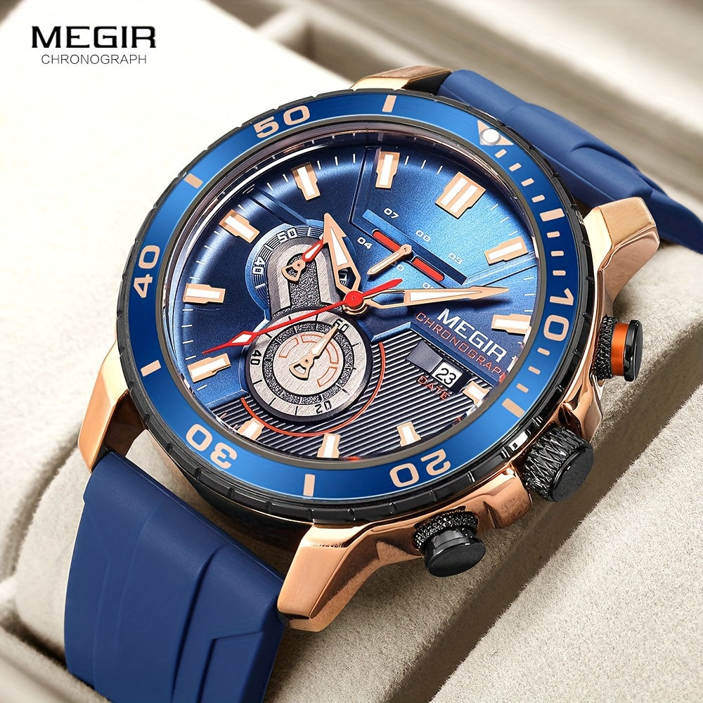 Megir Men's Sports 3678 Watch with Chronograph