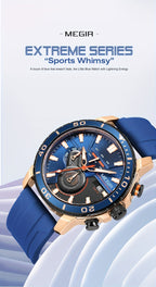 Megir Men's Sports 3678 Watch with Chronograph