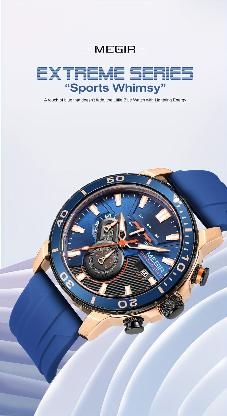 Megir Men's Sports 3678 Watch with Chronograph