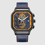 MEGIR Men’s Military Watch – Quartz Chronograph with Leather Strap