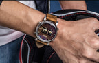 MEGIR Herren-Digitaluhr – Quarz mit Edelstahlarmband und vielseitigem Design
