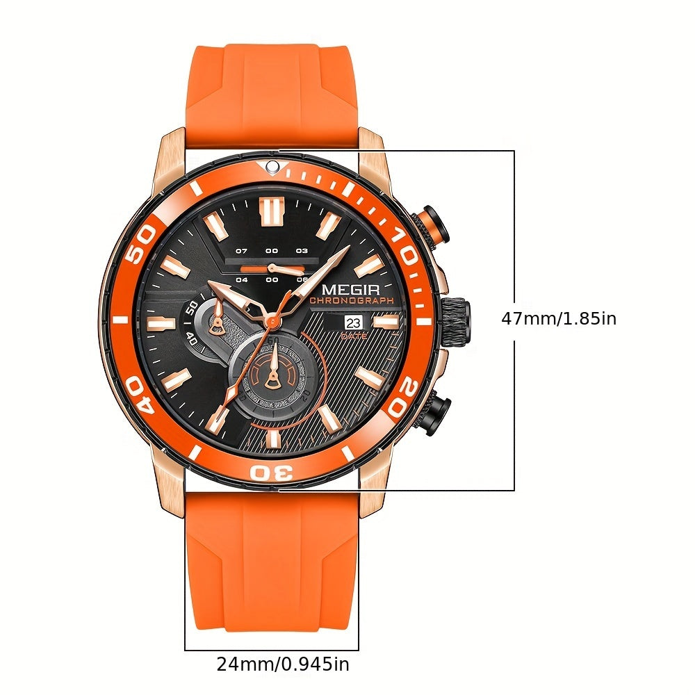 Megir Men's Sports 3678 Watch with Chronograph