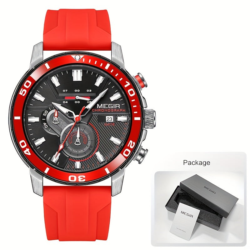 Megir Men's Sports 3678 Watch with Chronograph