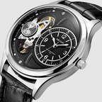 Megir Men's Watch – Tourbillon Design with Leather Strap
