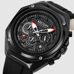 Men’s Military 8138 Watch – Chronograph with Silicone Strap
