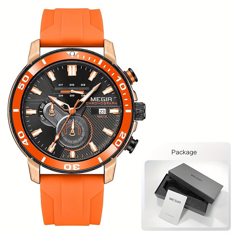 Megir Men's Sports 3678 Watch with Chronograph