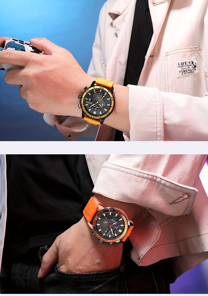 Megir Men's Sports 3678 Watch with Chronograph