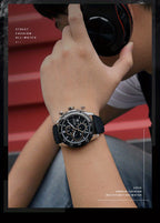 MEGIR – Men’s Sport Watch with Silicone Strap and Chronogra