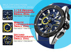 MEGIR Herren-Militäruhr – Wasserdichter Chronograph mit Silikonarmband 