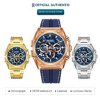 Megir LuminousSteel – Men's Stainless Steel Chronograph Watch