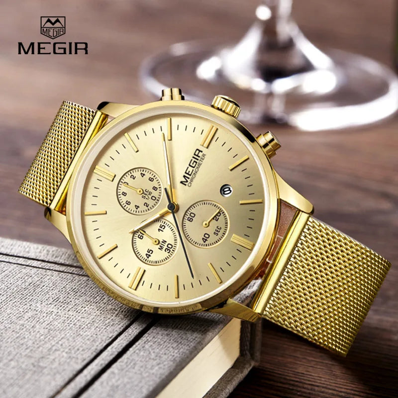 MEGIR 2011G Men's Wristwatch with Luminous Function