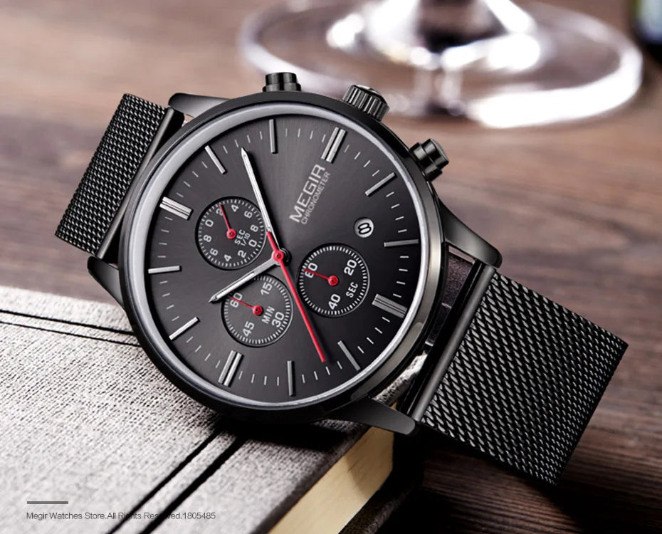 MEGIR 2011G Men's Wristwatch with Luminous Function