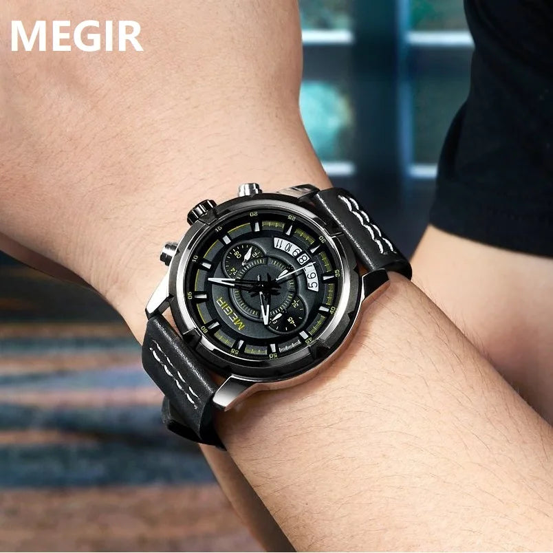 Men's Quartz Sports Watch with Chronograph