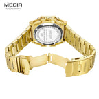 Megir LuminousSteel – Men's Stainless Steel Chronograph Watch