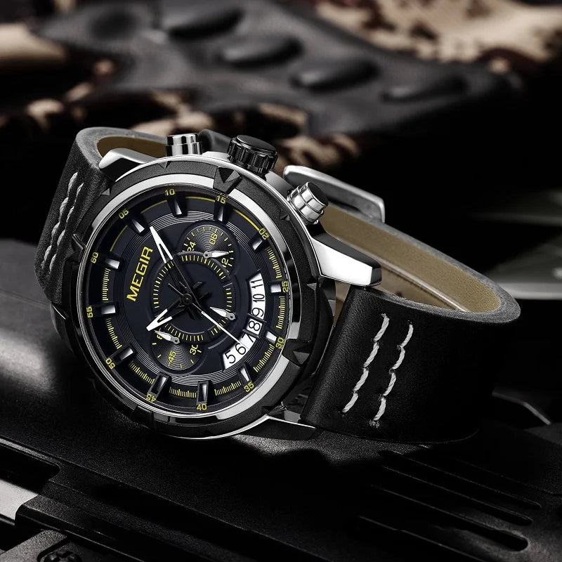 Men's Quartz Sports Watch with Chronograph
