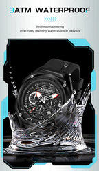 Men’s Military 8138 Watch – Chronograph with Silicone Strap