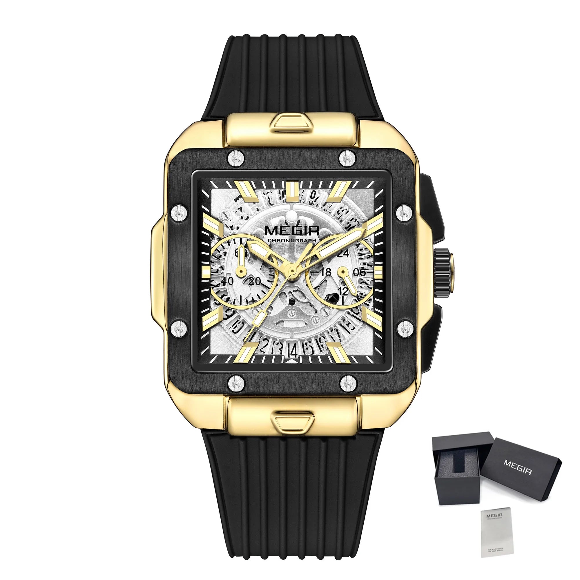MEGIR 2228 Men’s Sport Chronograph – Silicone Strap & Hardlex Crystal