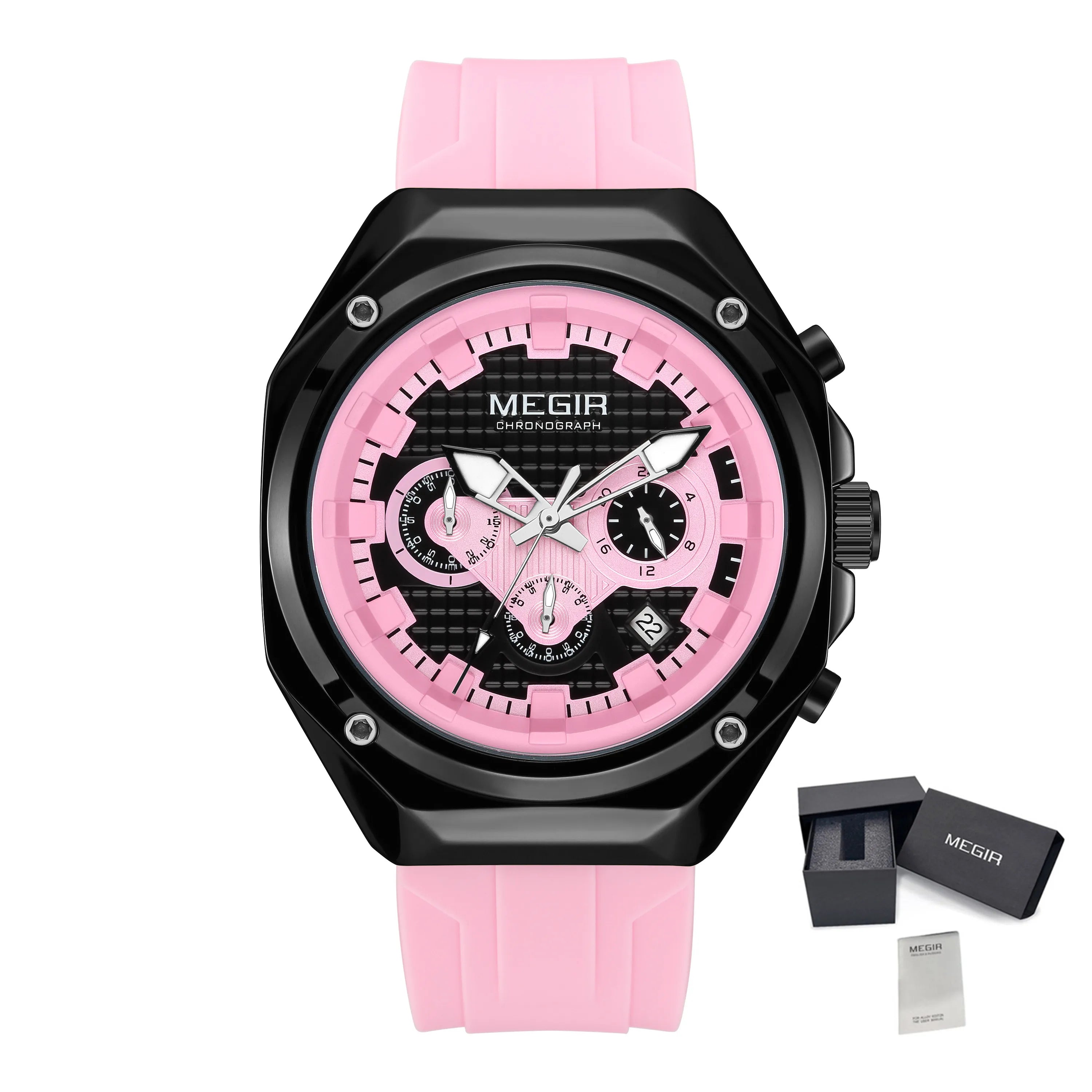 Men’s Military 8138 Watch – Chronograph with Silicone Strap