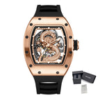 MEGIR Vision Automatic – Luxus-Herrenuhr mit skelettiertem Zifferblatt