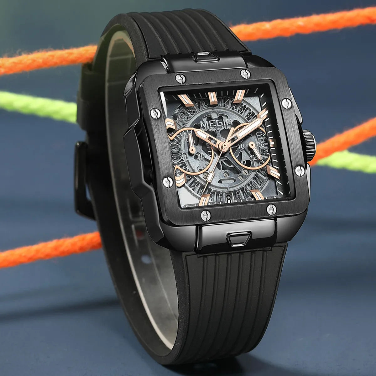 MEGIR 2228 Men’s Sport Chronograph – Silicone Strap & Hardlex Crystal
