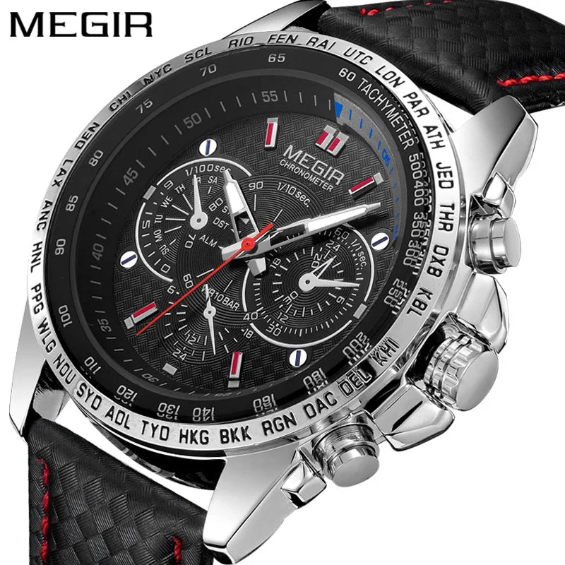 Megir ClassicFlex – Men's Casual Leather Watch