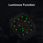 MEGIR Vision Automatic – Luxus-Herrenuhr mit skelettiertem Zifferblatt