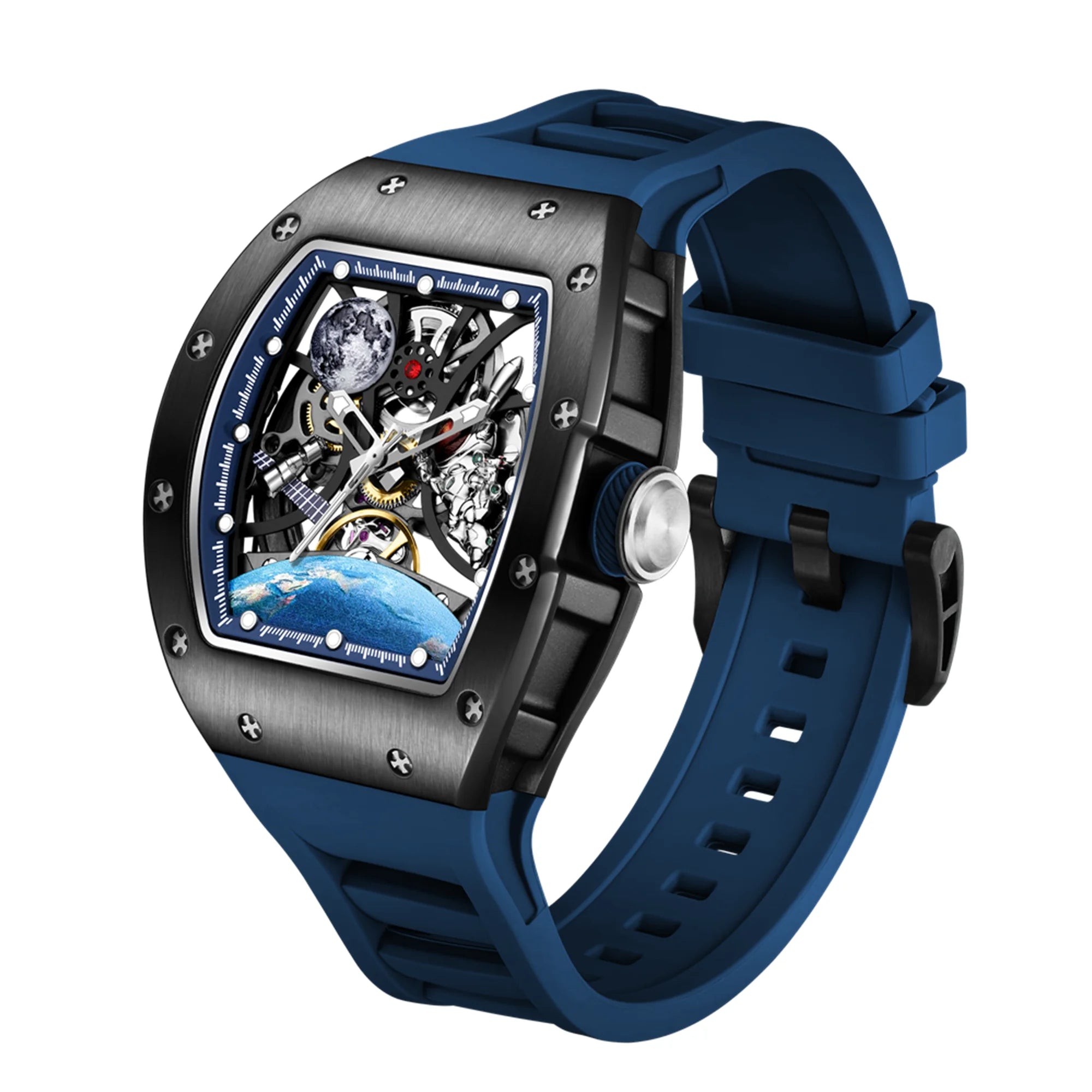 Megir 9190 Men’s Automatic Sport Watch – Premium Skeleton Design in Stainless Steel