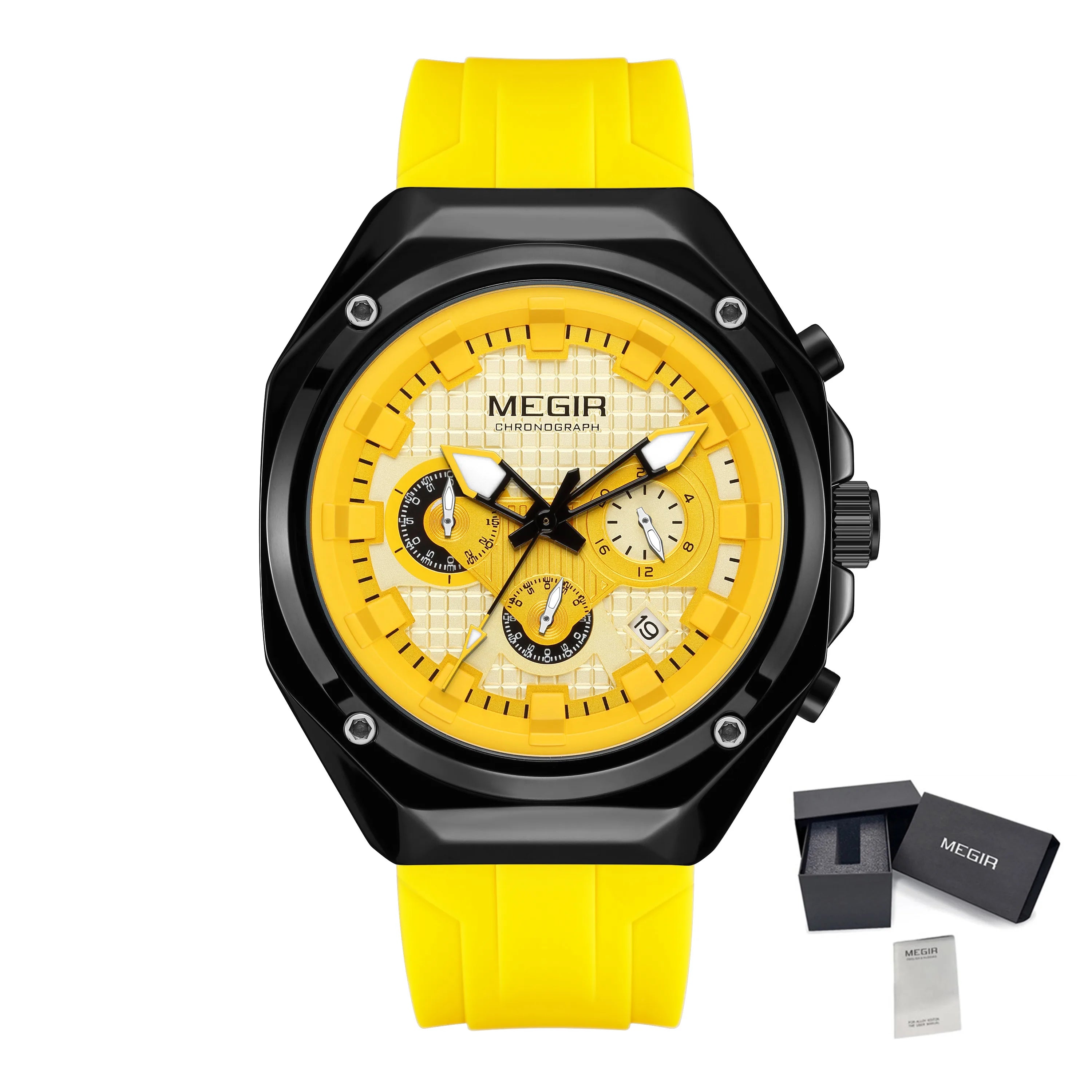 Men’s Military 8138 Watch – Chronograph with Silicone Strap