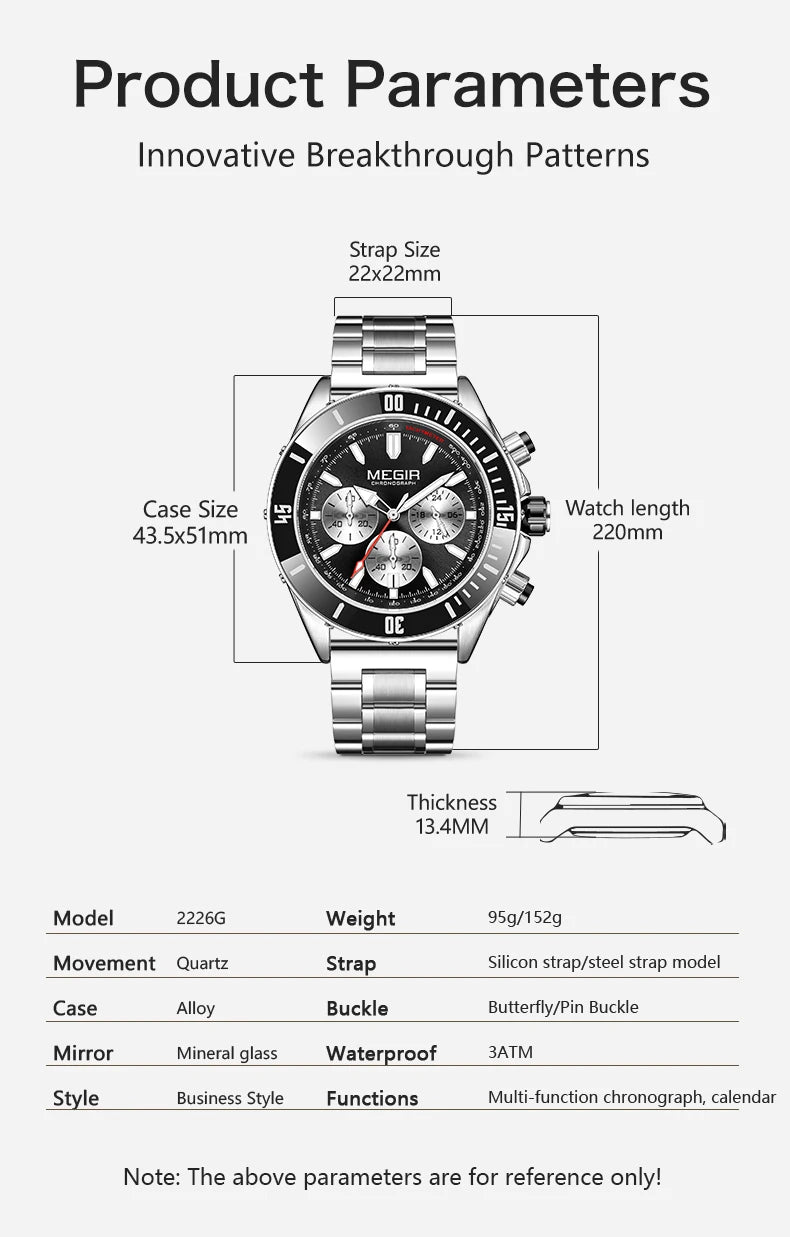 Megir Chrono Men's Military Watch – Force