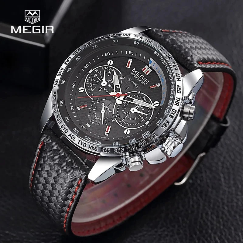 Megir ClassicFlex – Men's Casual Leather Watch