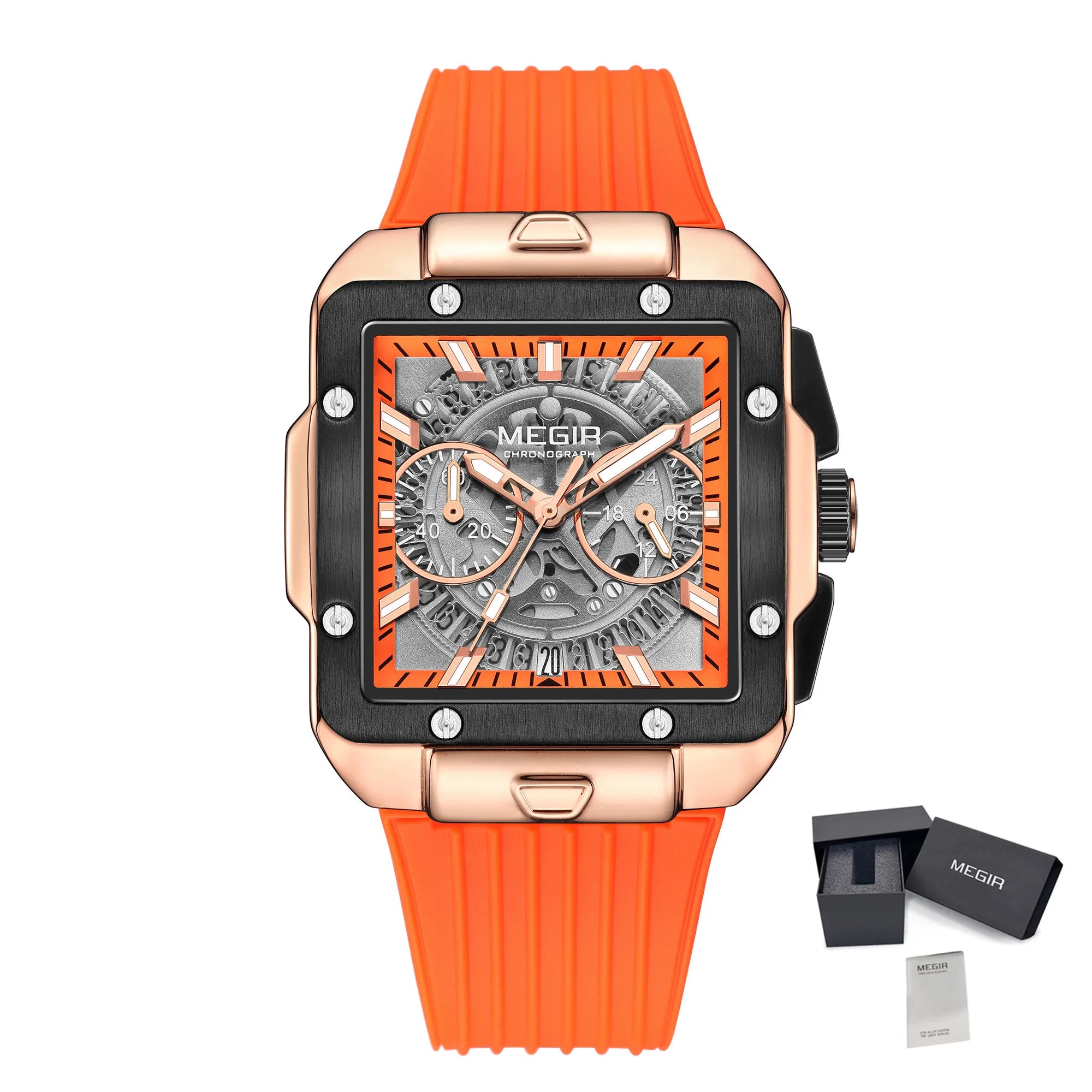 MEGIR 2228 Men’s Sport Chronograph – Silicone Strap & Hardlex Crystal