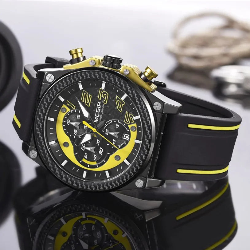Men's Sports 2051 Watch with Chronograph and Water Resistance