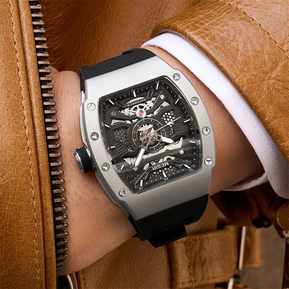 Herrenuhr 8604, automatisch, wasserdicht, Edelstahl