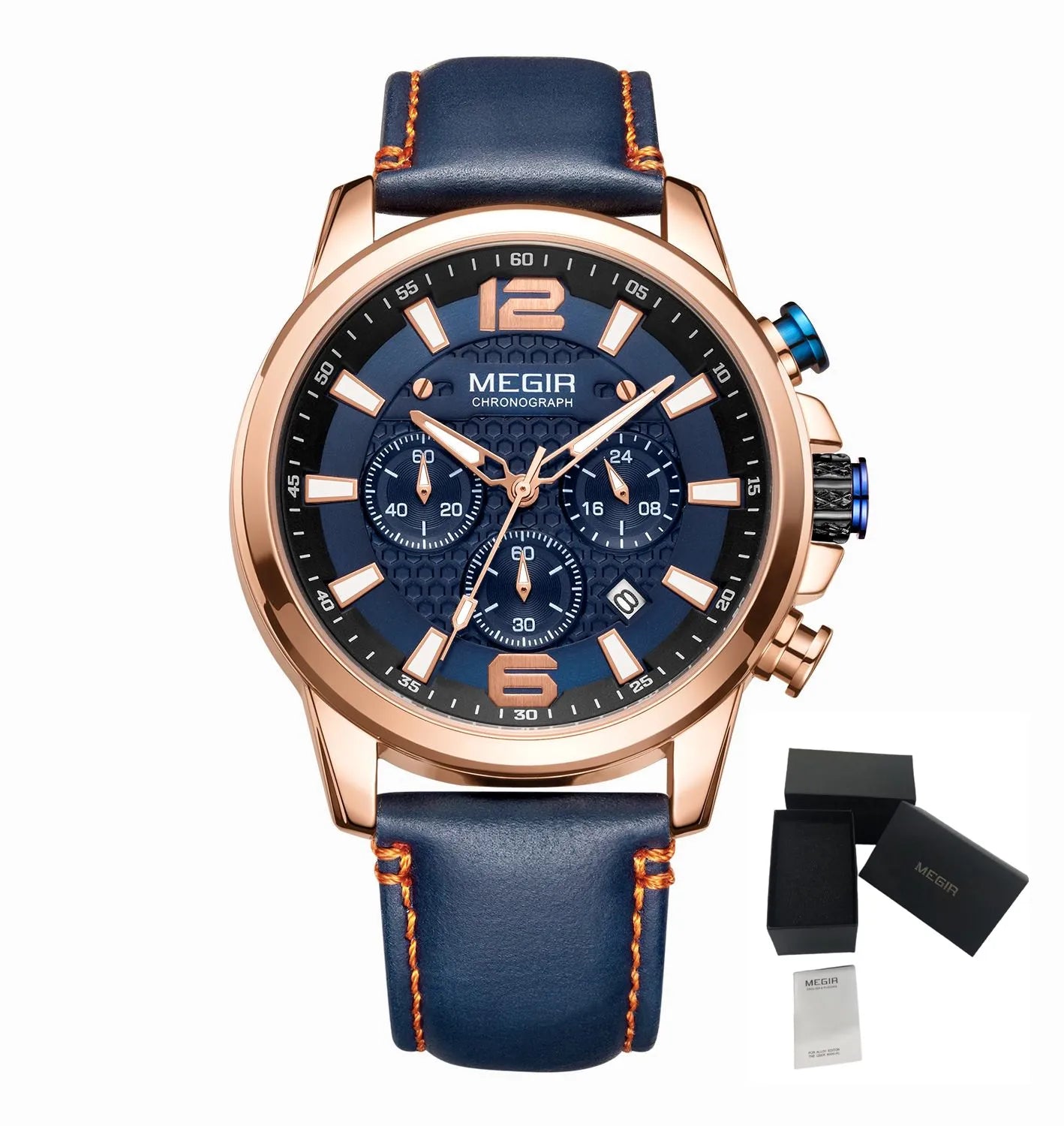 MEGIR – Men’s Luxury Casual Watch with Chronograph & Luminous Display