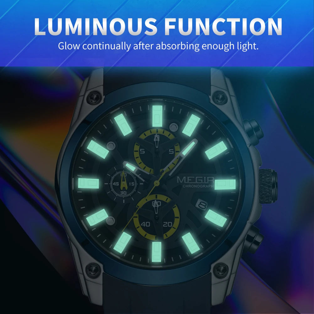 Men’s Sport Watch with Chronograph and Luminous Display – Rugged and Durable Design