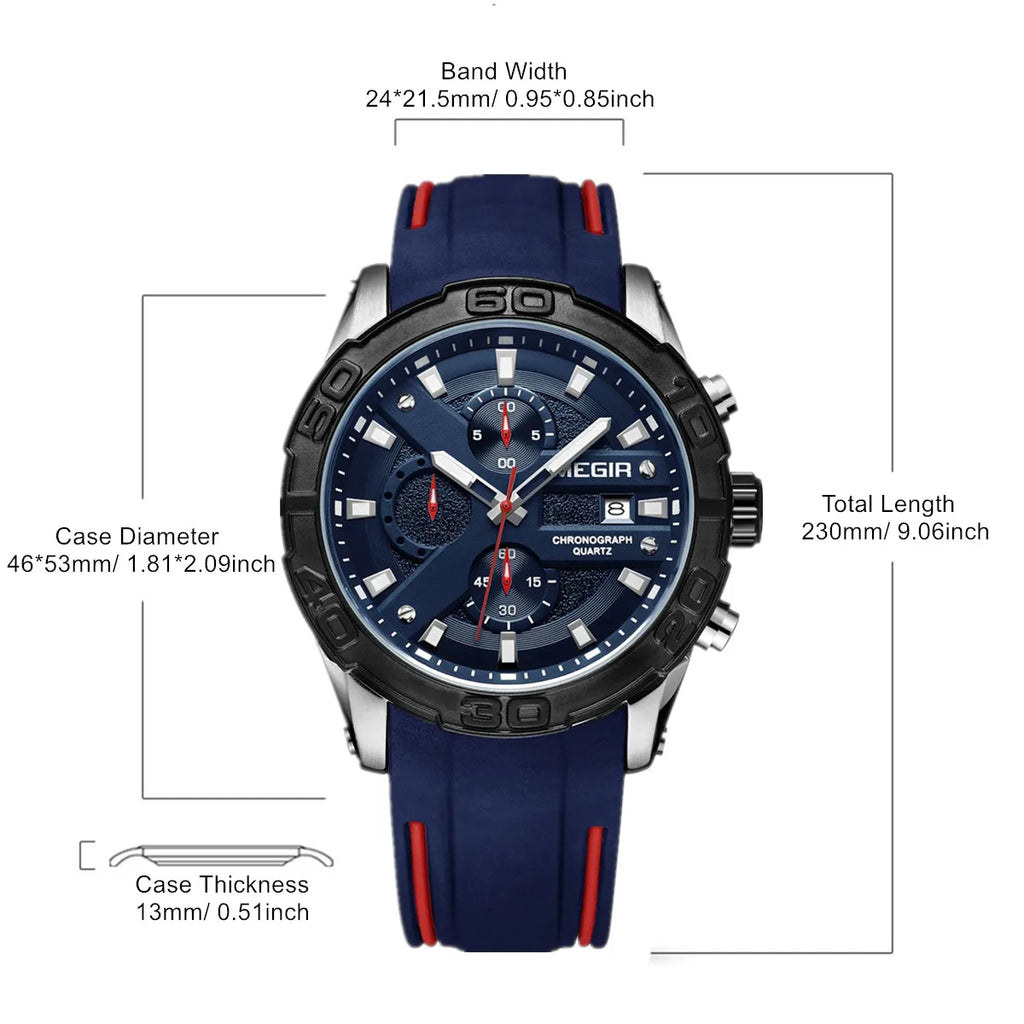 MEGIR XtremeForce™ Military Chronograph Watch