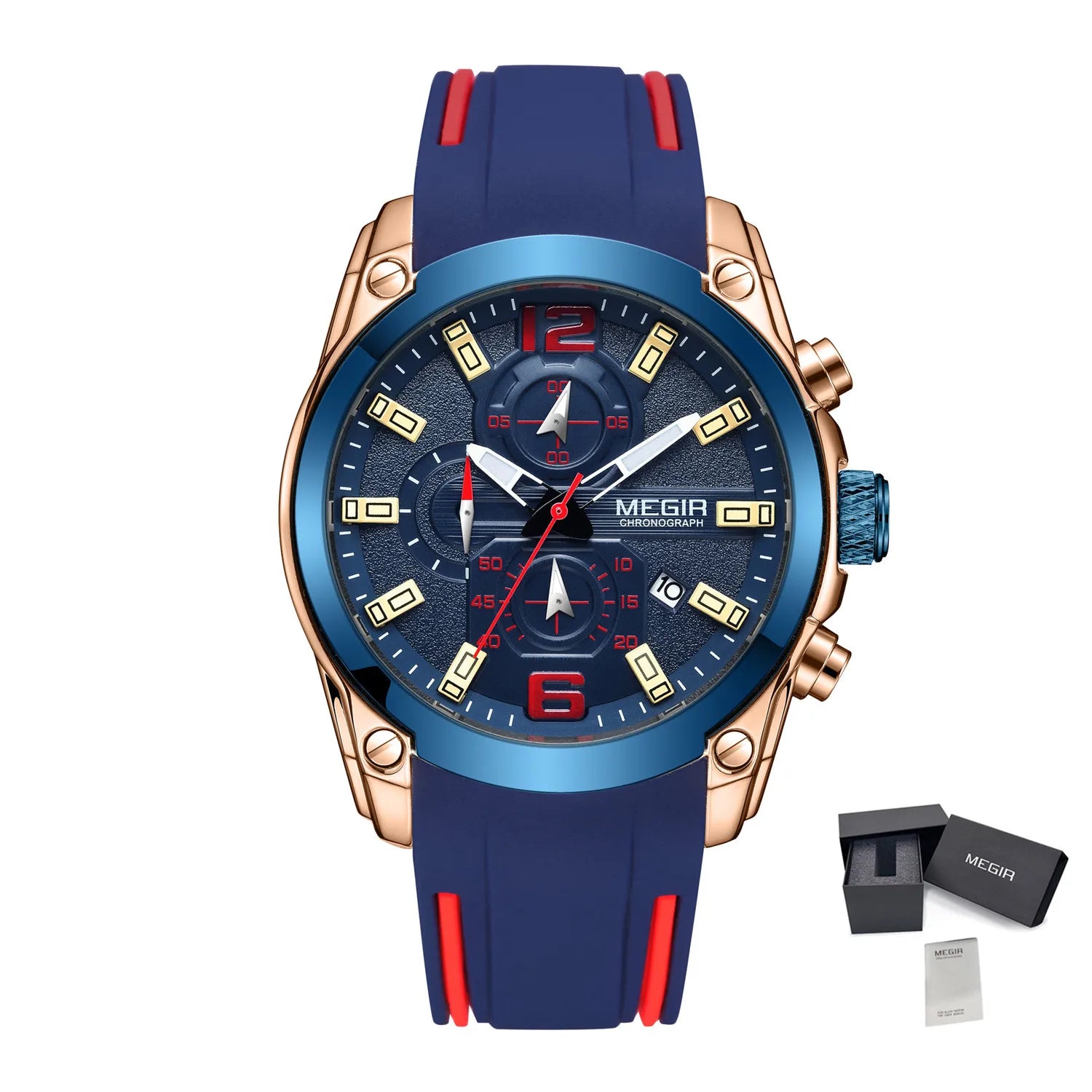 Megir Sport 2063 – Men’s Silicone Chronograph