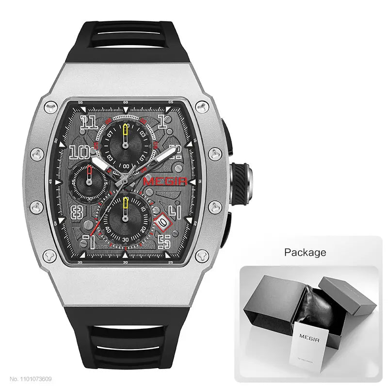 Megir ChronoSteel Pro – Men's Casual Stainless Steel Watch