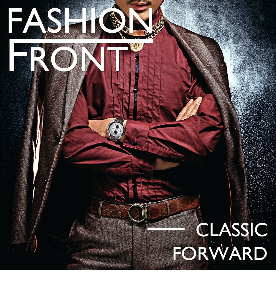 Megir SportLeather Chrono – Men's Waterproof Watch