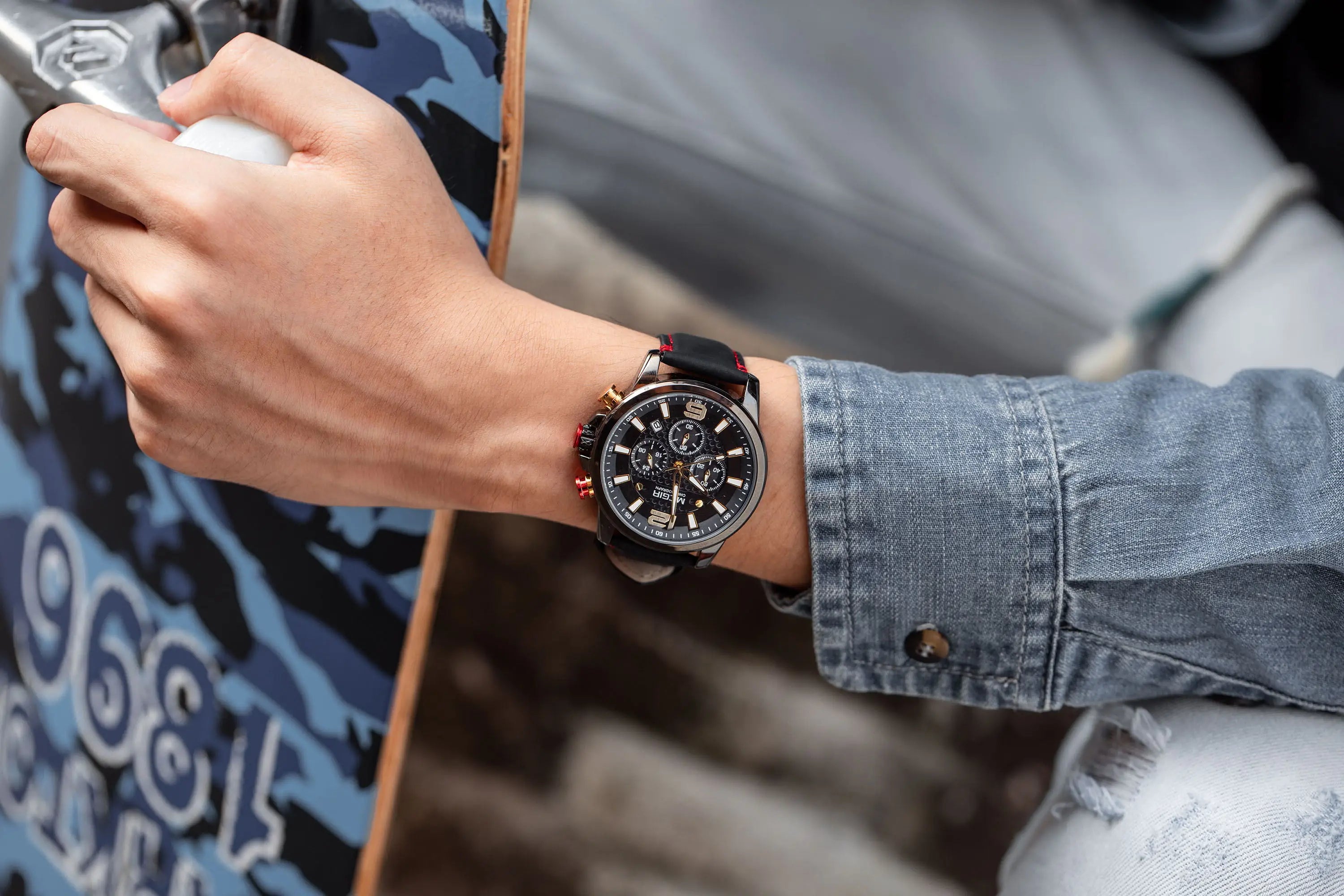 MEGIR – Men’s Luxury Casual Watch with Chronograph & Luminous Display