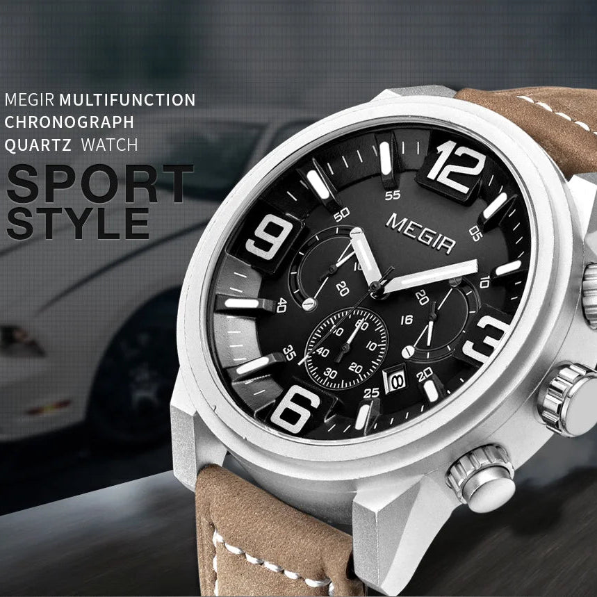 Megir TitanLume – Men's Waterproof Sports Watch