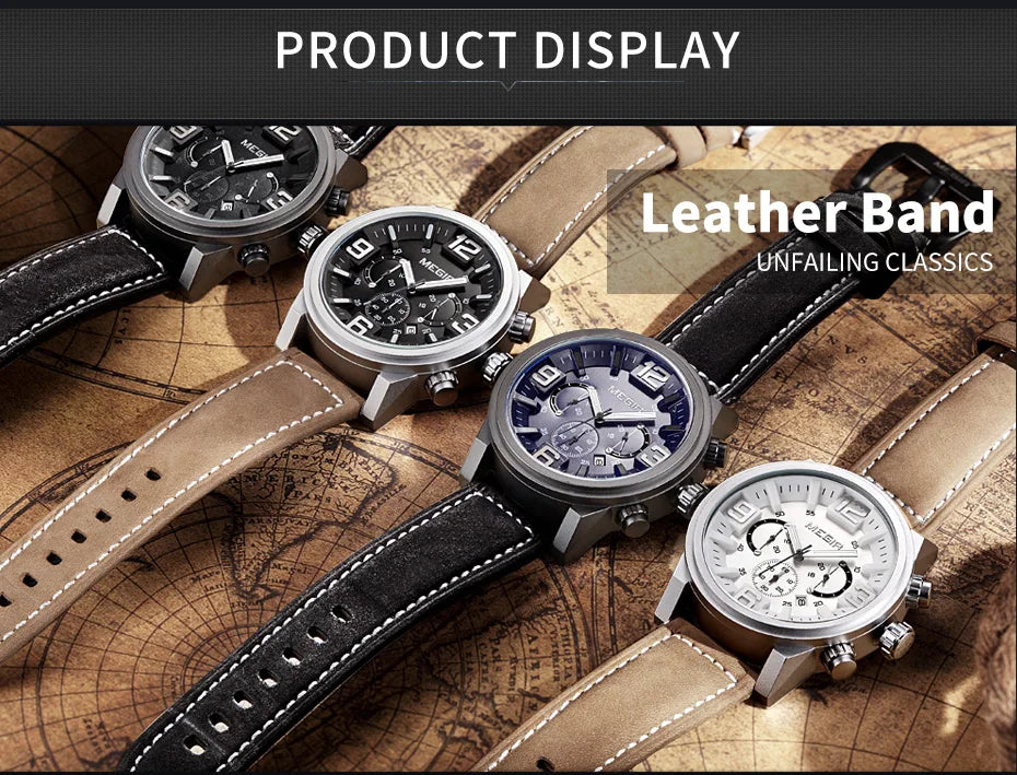 Megir TitanLume – Men's Waterproof Sports Watch