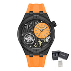 Herren-Sportuhr 4080 – Wasserdicht mit Leuchtanzeige und Silikonarmband 